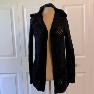 Michael Kors Open Sweater- Navy Blue- Sz.M-Patch Pockets